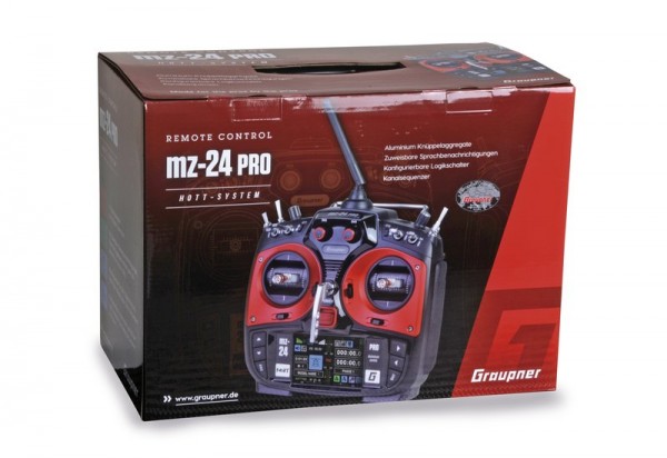 Fernsteuerungs-Set mz-24 PRO, DE, 12-Kanal & Empfänger GR-18 & micro-SD Karte