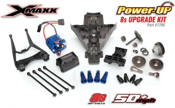 TRAXXAS X-Maxx 8S RTR Brushless waterproof +TSM E-Monster Truck TQi, 8S VXL +30Volt