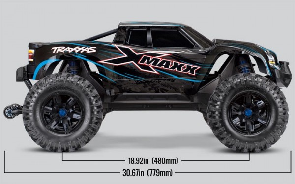 TRAXXAS X-Maxx 8S RTR Brushless waterproof +TSM E-Monster Truck TQi, 8S VXL +30Volt