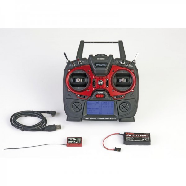 Fernsteuerung mz-12 PRO HoTT, DE, 12 Kanal & Empfänger Falcon 12